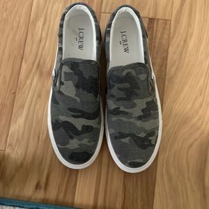 J Crew Slip On Camo Shoes